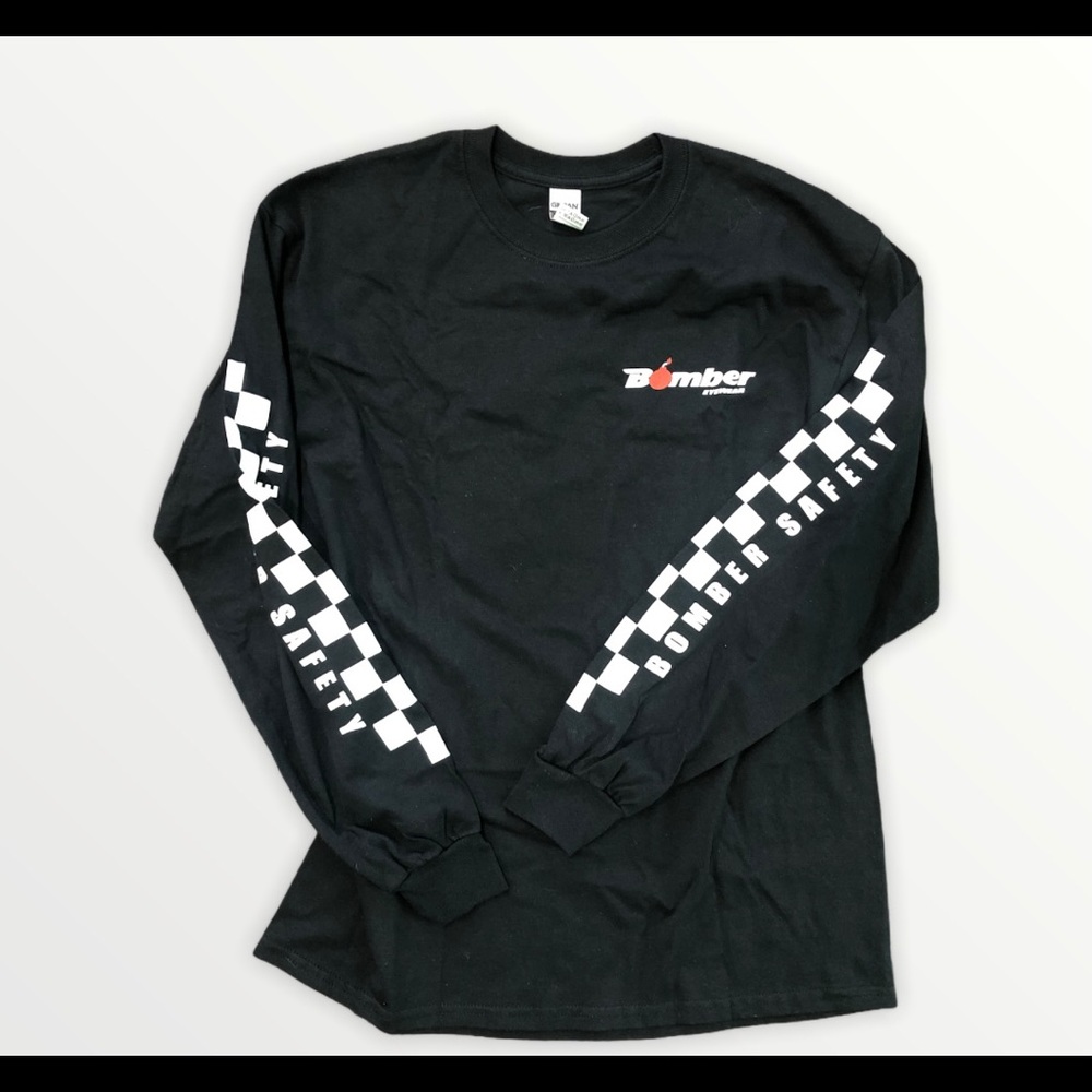 Skateboard Checkered Long Sleeve Tee Shirt UniSex
